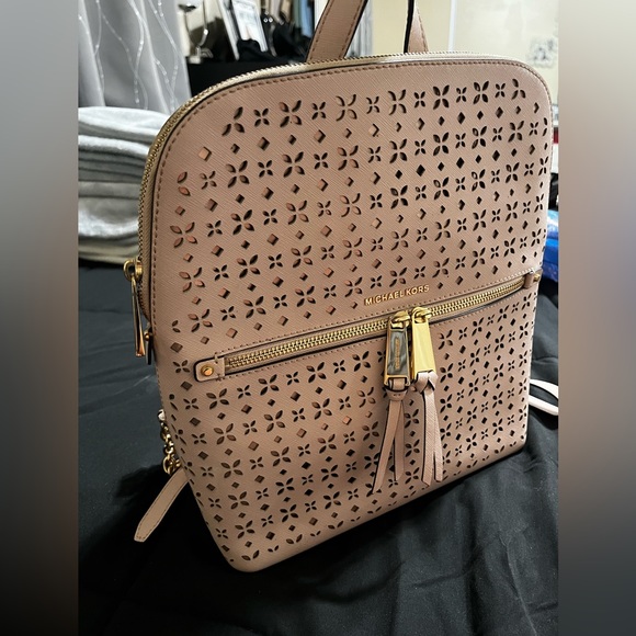 Michael Kors Pink Backpack - Picture 1 of 4